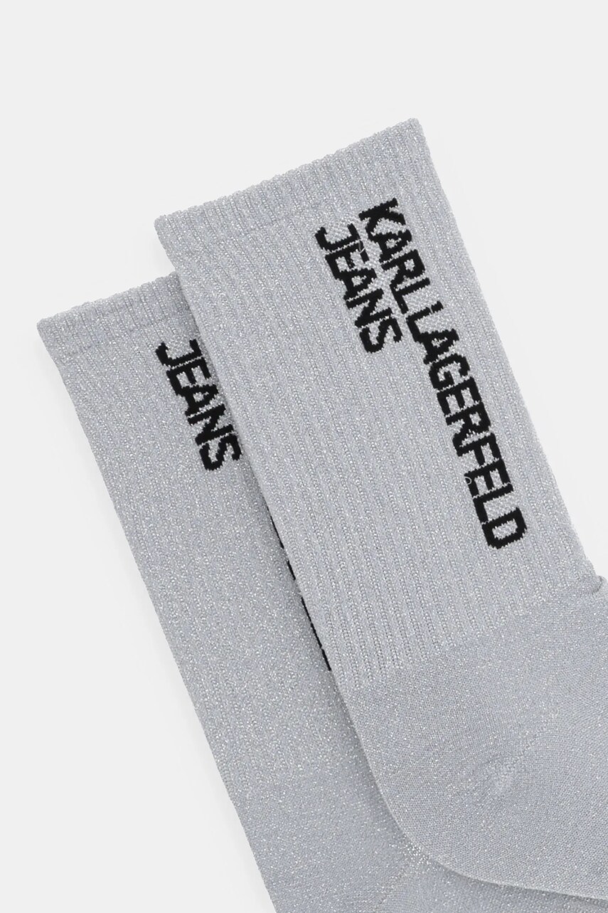 Шкарпетки Karl Lagerfeld Jeans 2-pack колір срібний A1W47153