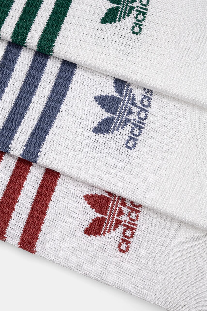 Шкарпетки adidas Originals 3-Stripes 3-pack колір білий JI9471