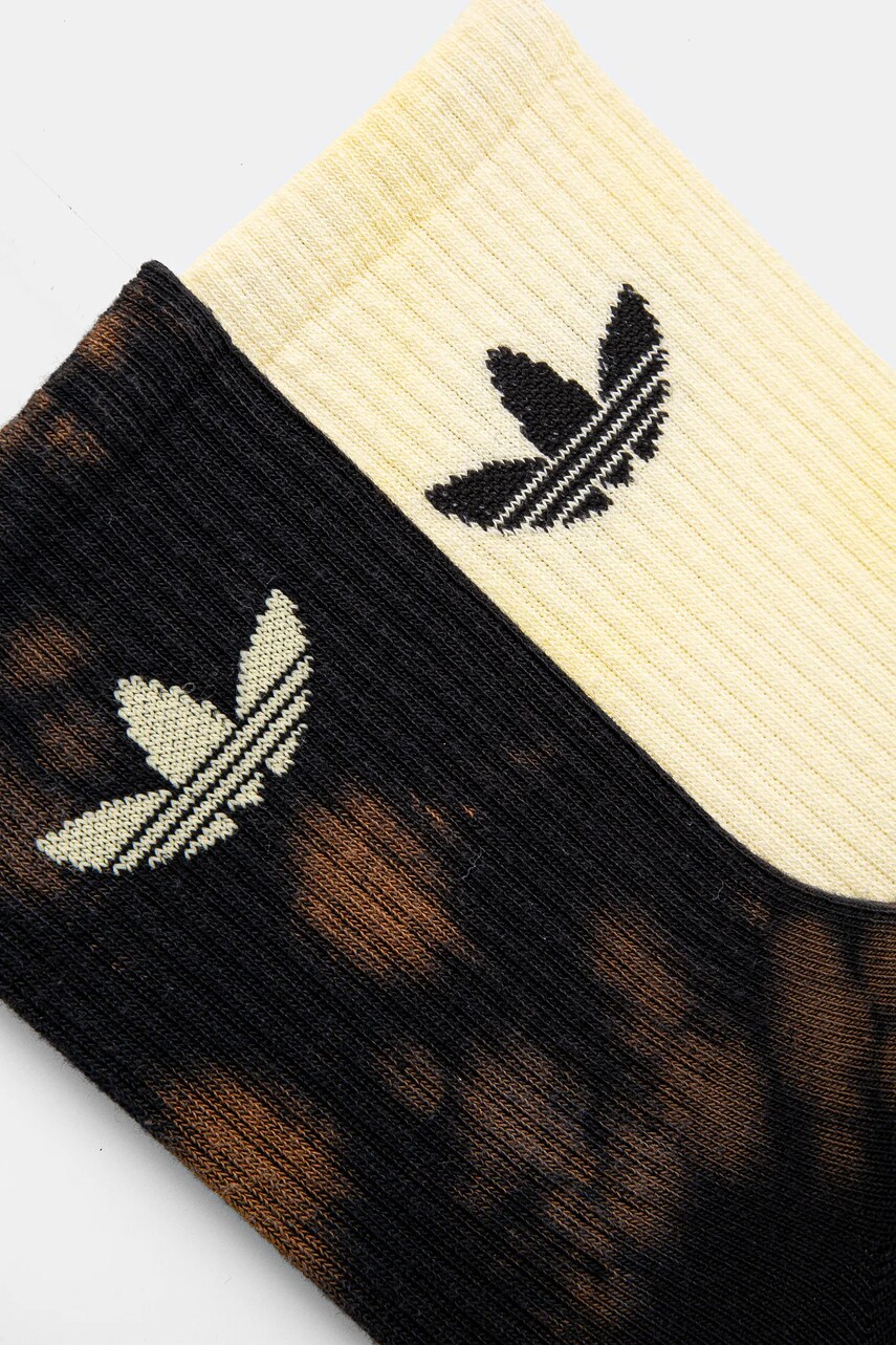 Шкарпетки adidas Originals 2-pack колір коричневий JC8636