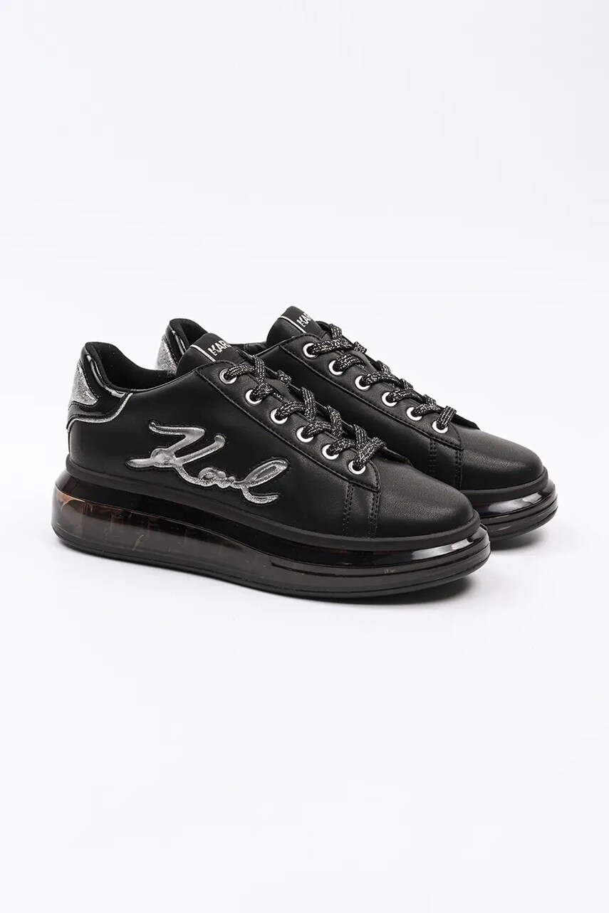 Шкіряні кросівки Karl Lagerfeld KAPRI KUSHION колір чорний KL62610H