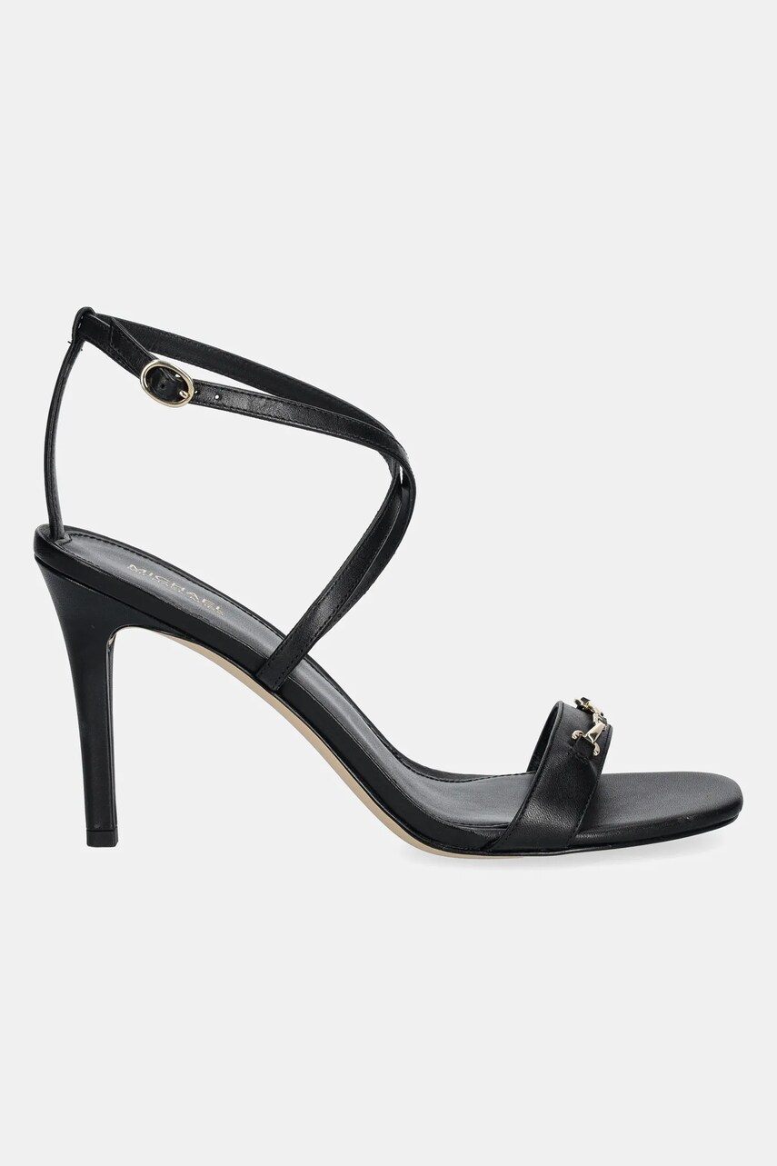 Шкіряні сандалі MICHAEL Michael Kors Lena колір чорний 40R5LEHS1L.001