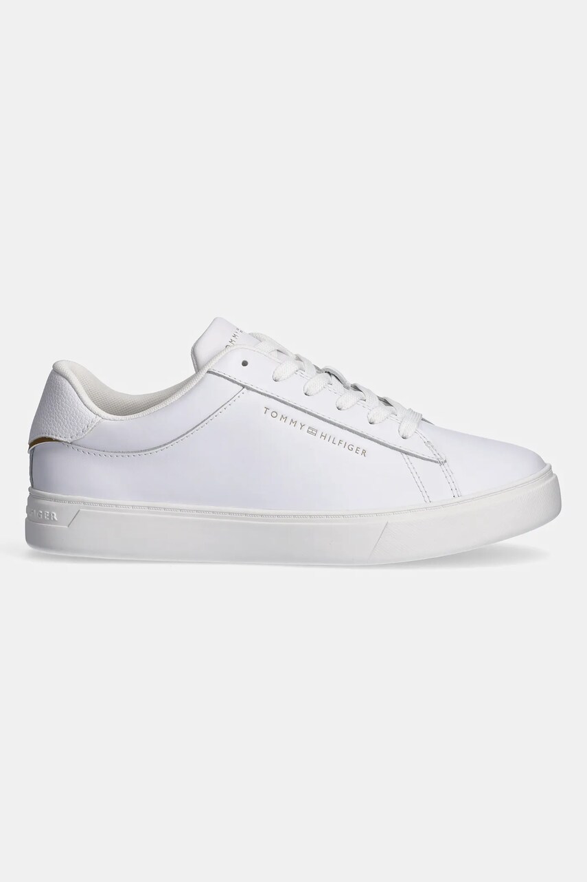 Шкіряні кросівки Tommy Hilfiger ESSENTIAL COURT SNEAKER колір білий FW0FW08320