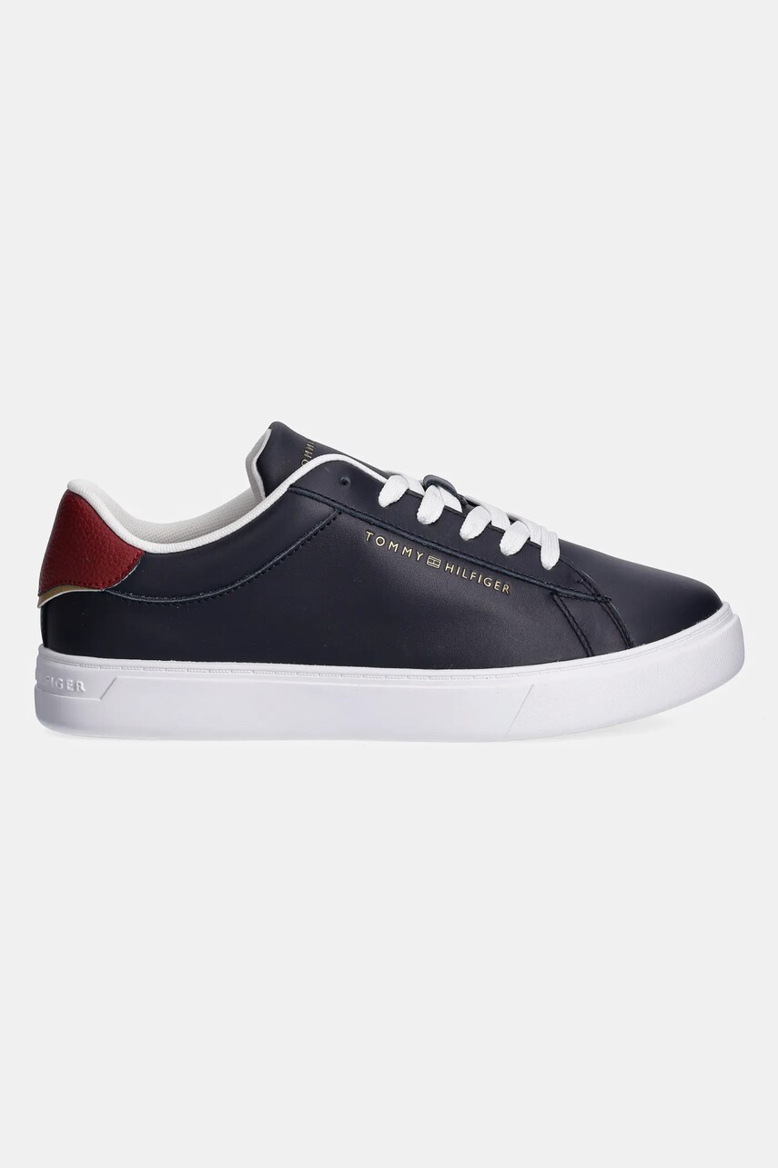 Шкіряні кросівки Tommy Hilfiger ESSENTIAL COURT SNEAKER колір синій FW0FW08320