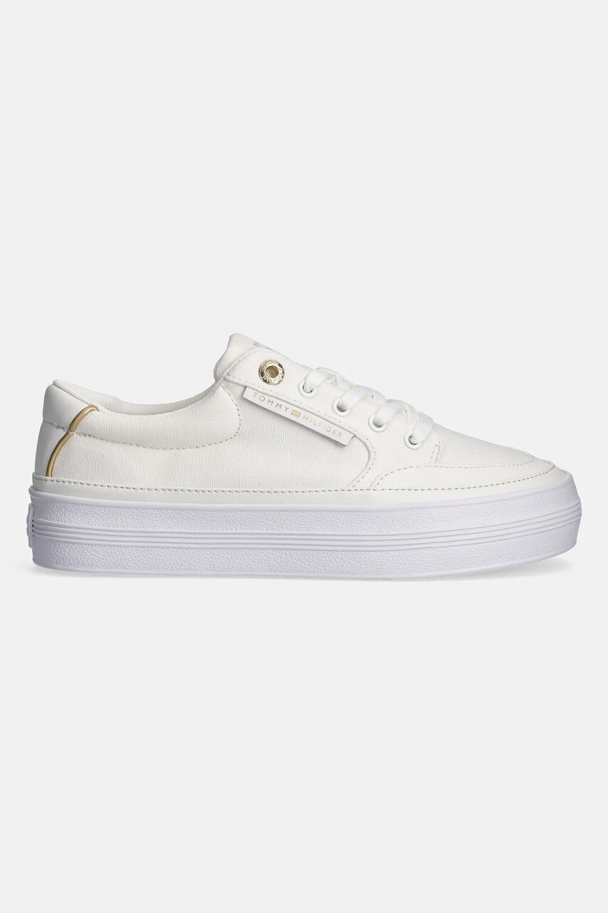 Кеди Tommy Hilfiger ESSENTIAL VULC TEXTILE SNEAKER жіночі колір білий FW0FW08323