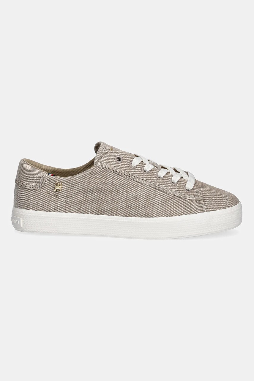 Кеди Tommy Hilfiger VULC SNEAKER CHAMBREY колір бежевий FW0FW08561