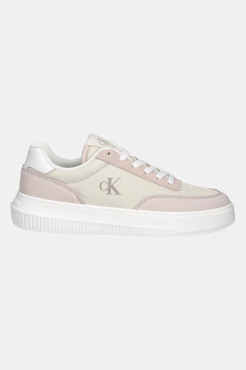 Кросівки Calvin Klein Jeans CHUNKY CUPSOLE LOW MIX IN колір бежевий YW0YW01768