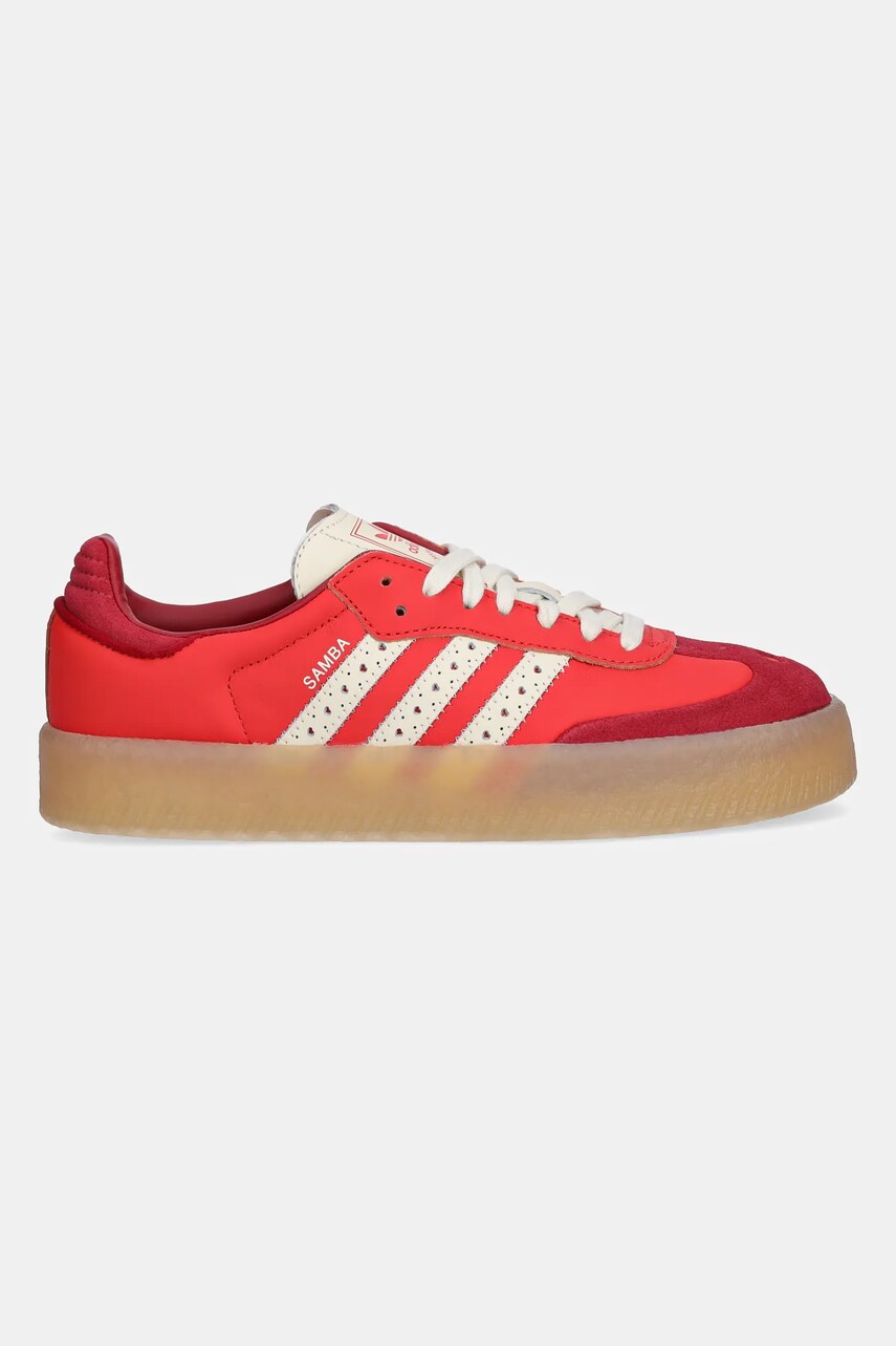 Шкіряні кросівки adidas Originals Sambae колір червоний JH7287