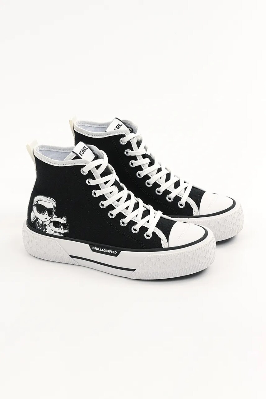 Кеди Karl Lagerfeld KAMPUS MAX III колір чорний KL60654T