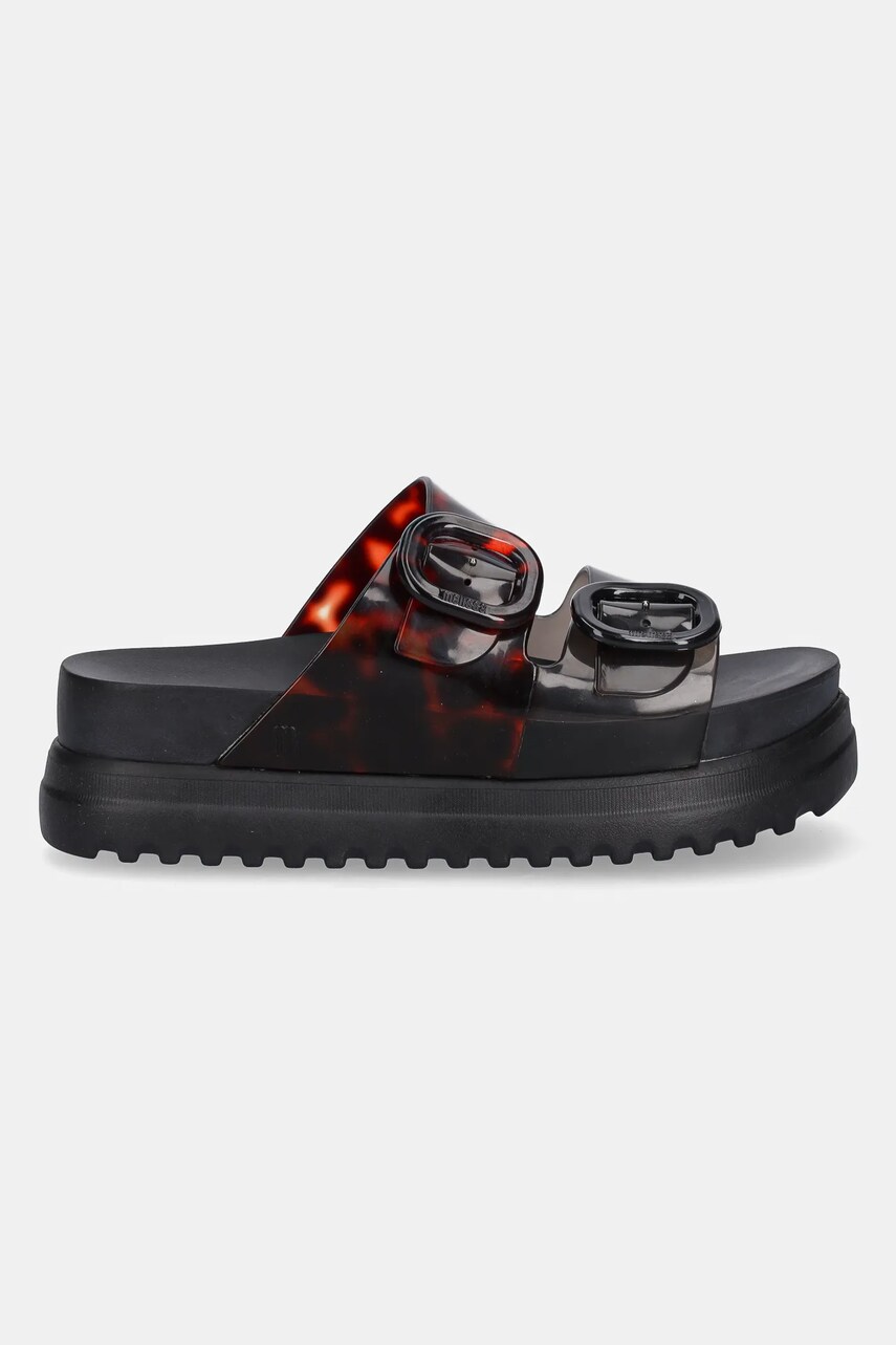 Шльопанці Melissa COZY PLATFORM жіночі колір чорний на платформі M 36158