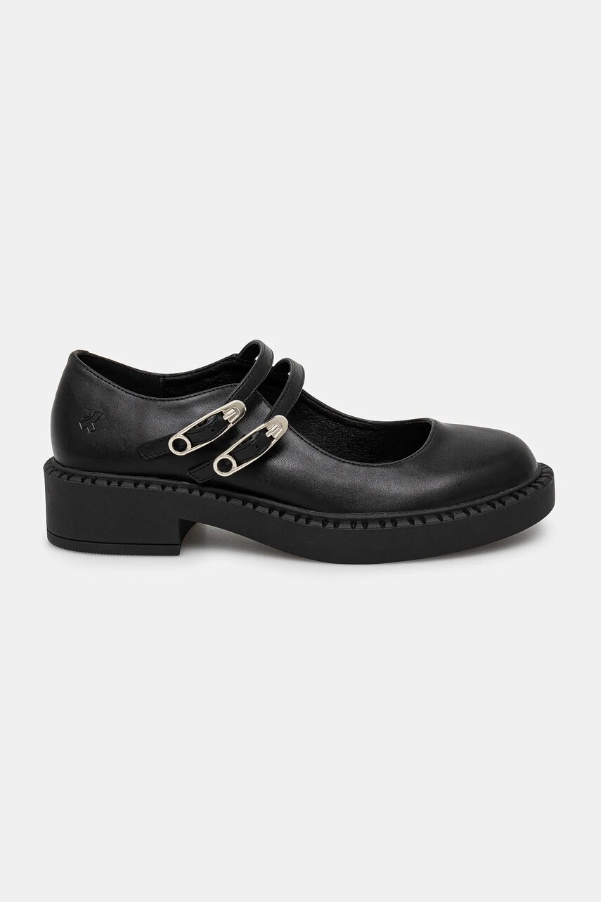 Туфлі Koi Footwear Vagar Safety Pin Tale Mary Janes жіночі колір чорний на платформі SWA-22