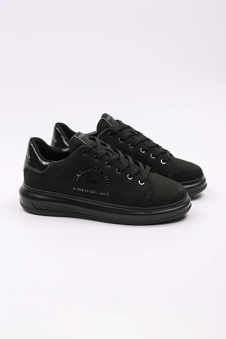 Замшеві кросівки Karl Lagerfeld KAPRI MENS колір чорний KL52537K