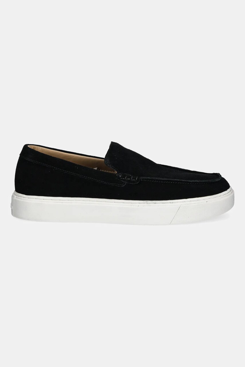 Замшеві мокасини Calvin Klein MOCCASIN SUEDE чоловічі колір чорний HM0HM01794