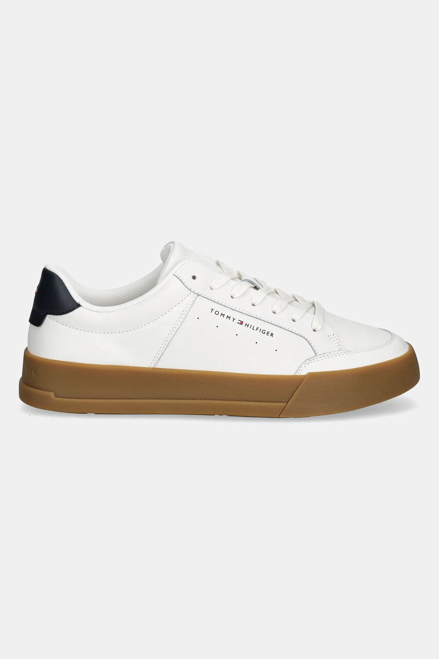 Кросівки Tommy Hilfiger TH COURT MIX LTH колір білий FM0FM05489