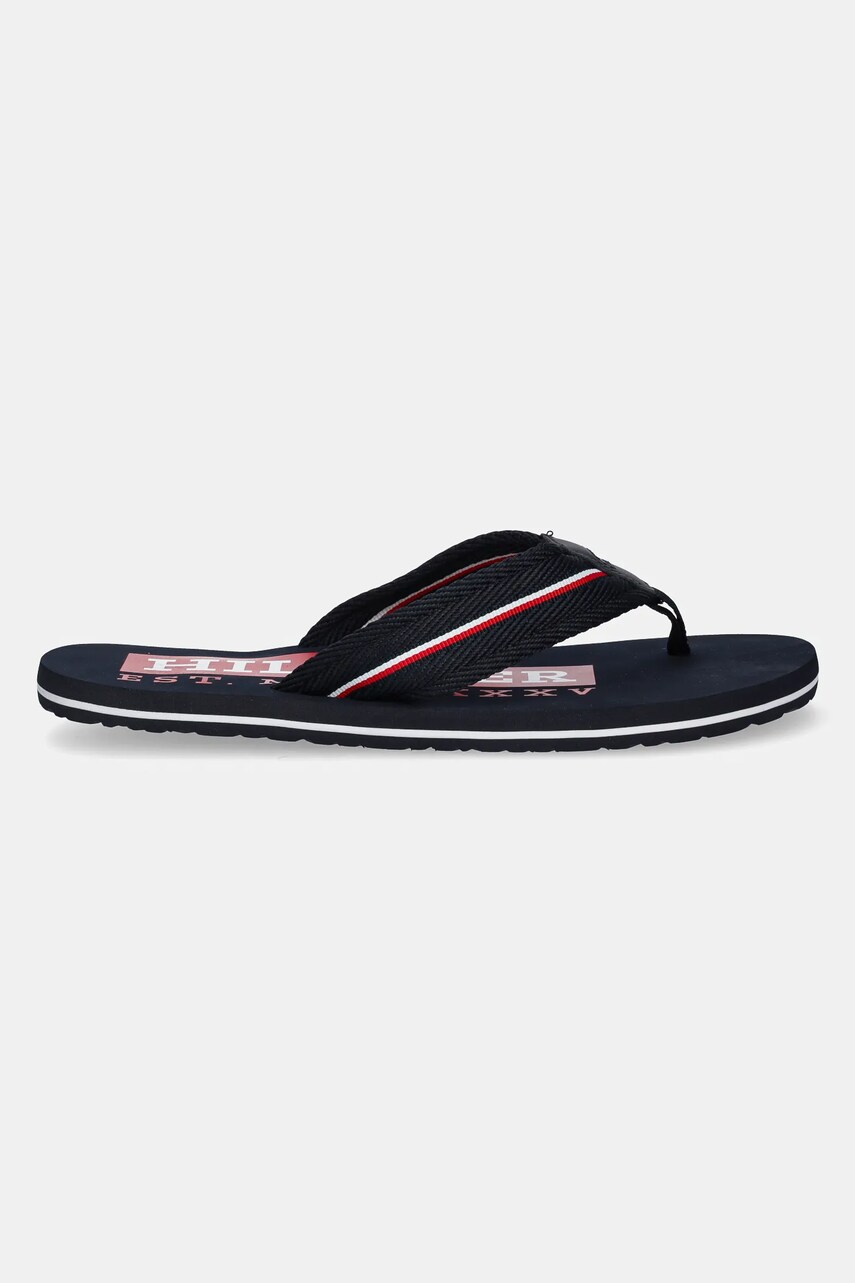 В'єтнамки Tommy Hilfiger CORPORATE HILFIGER BEACH SANDAL чоловічі колір синій FM0FM05436