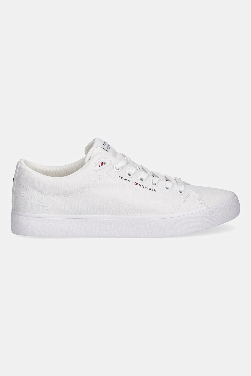 Кеди Tommy Hilfiger TH HI VULC LOW CORE CANVAS колір білий FM0FM05396