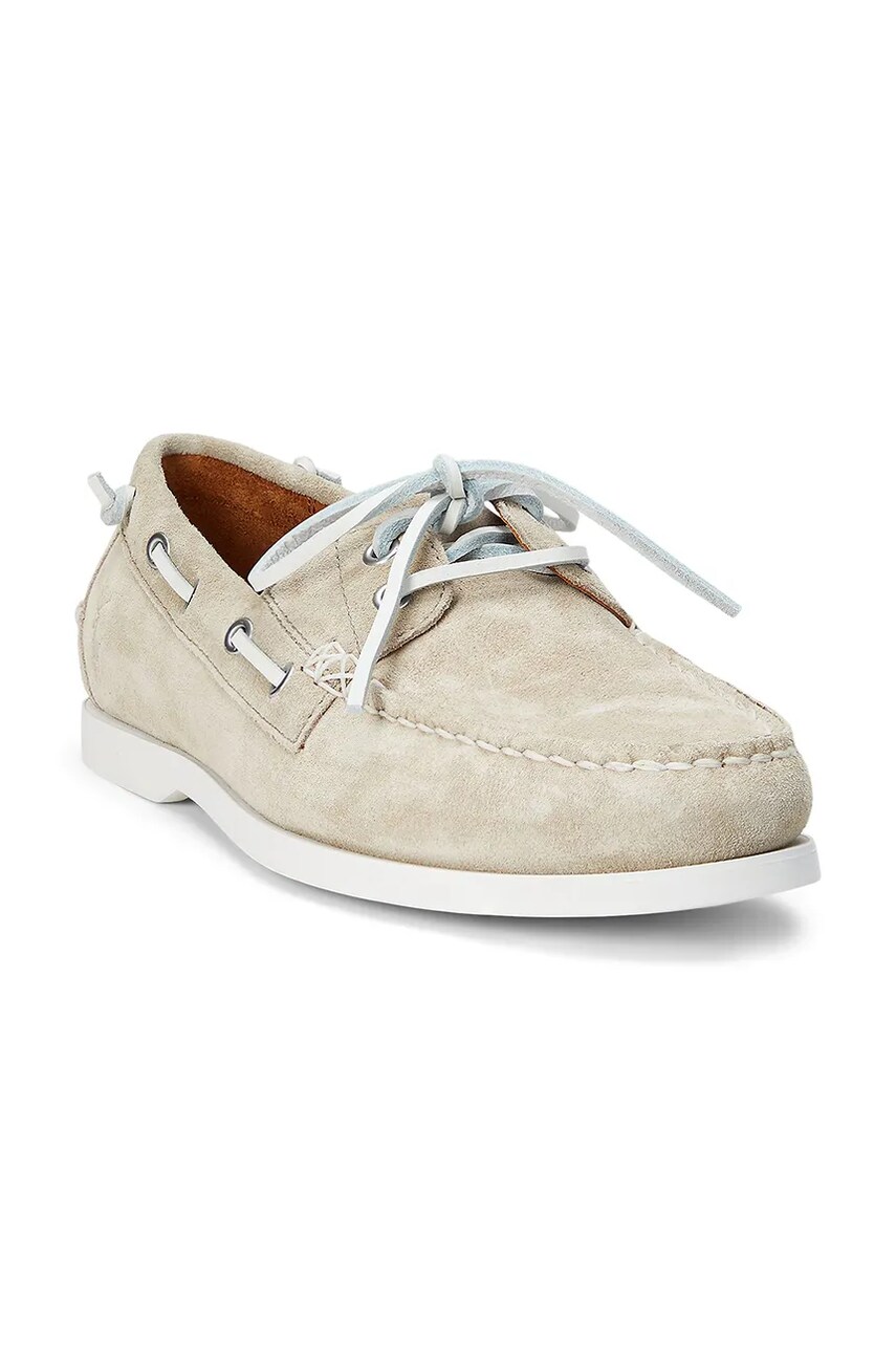 Замшеві мокасини Polo Ralph Lauren Merton Boat чоловічі колір бежевий 803961291001