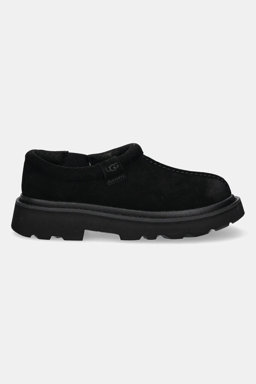 Замшеві мокасини UGG Tasman Lug чоловічі колір чорний 1166913-BLK