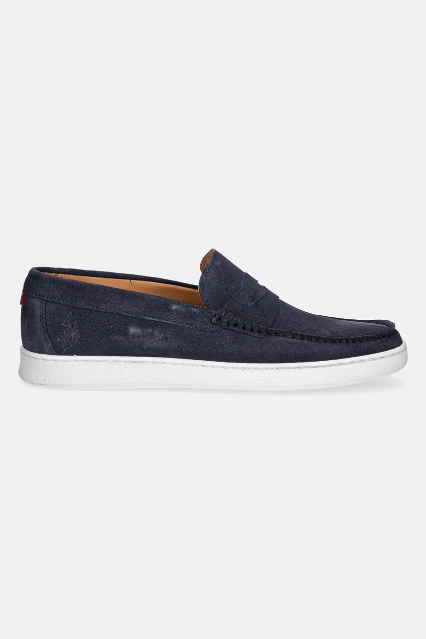 Замшеві мокасини U.S. Polo Assn. MIGUEL002M/5S1 чоловічі колір коричневий MIGUEL