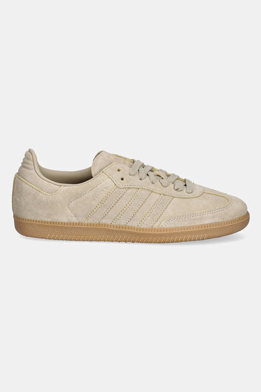 Замшеві кросівки adidas Originals Samba OG колір бежевий JI3210