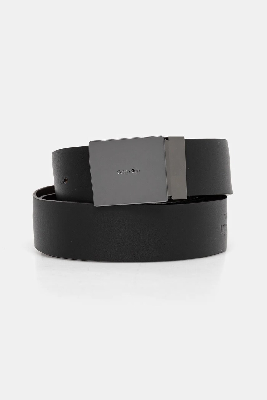 Шкіряний ремінь Calvin Klein чоловічий колір коричневий K50K512660