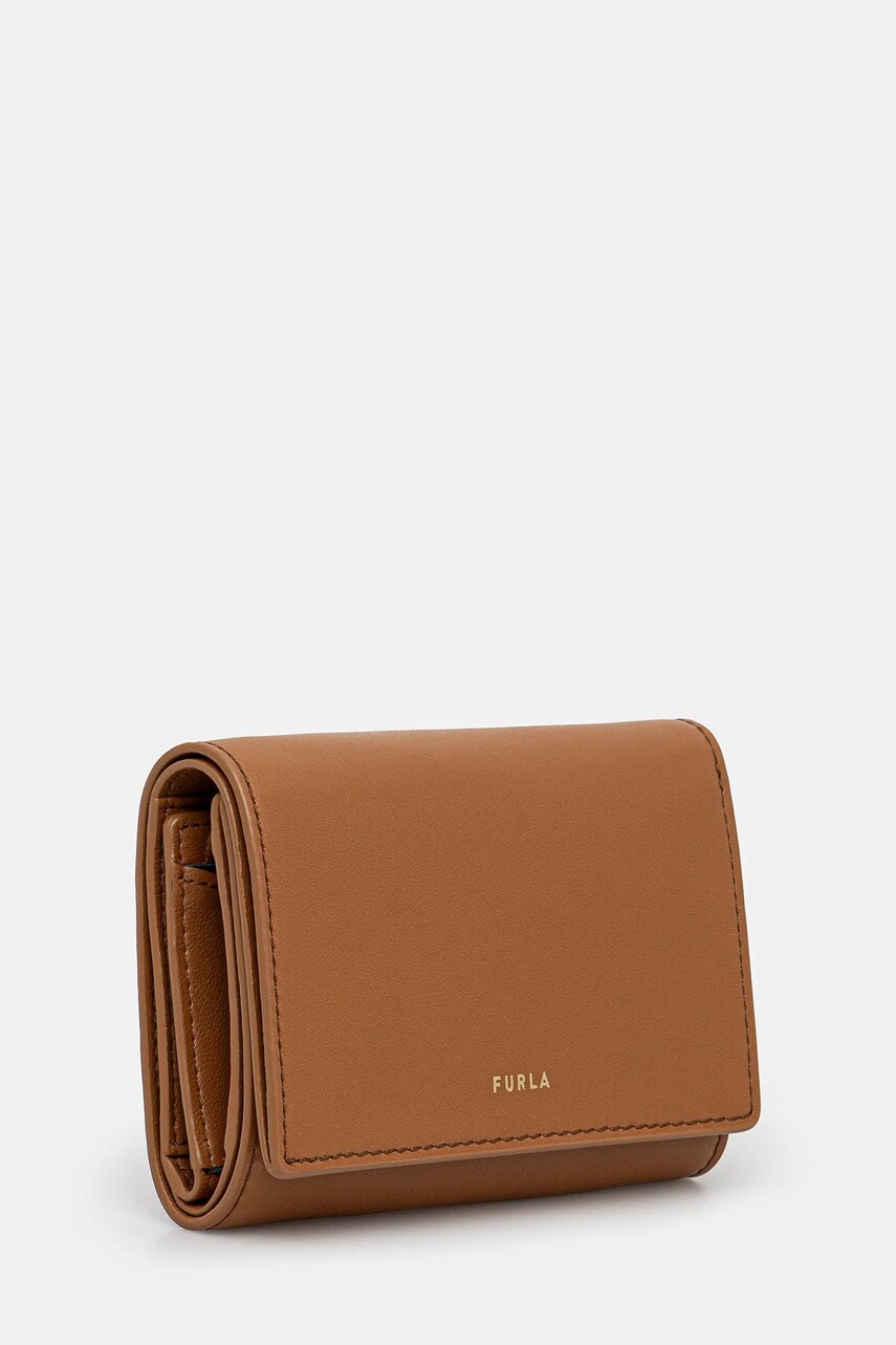 Шкіряний гаманець Furla жіночий колір коричневий WP00487 BX2045 RY000