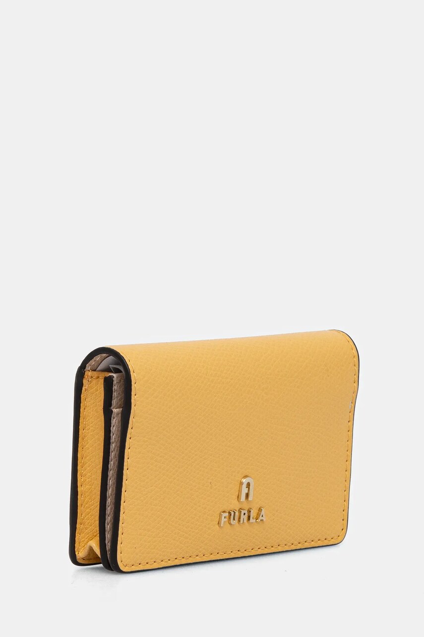 Шкіряний гаманець Furla жіночий колір жовтий WP00408 ARE000 3592S