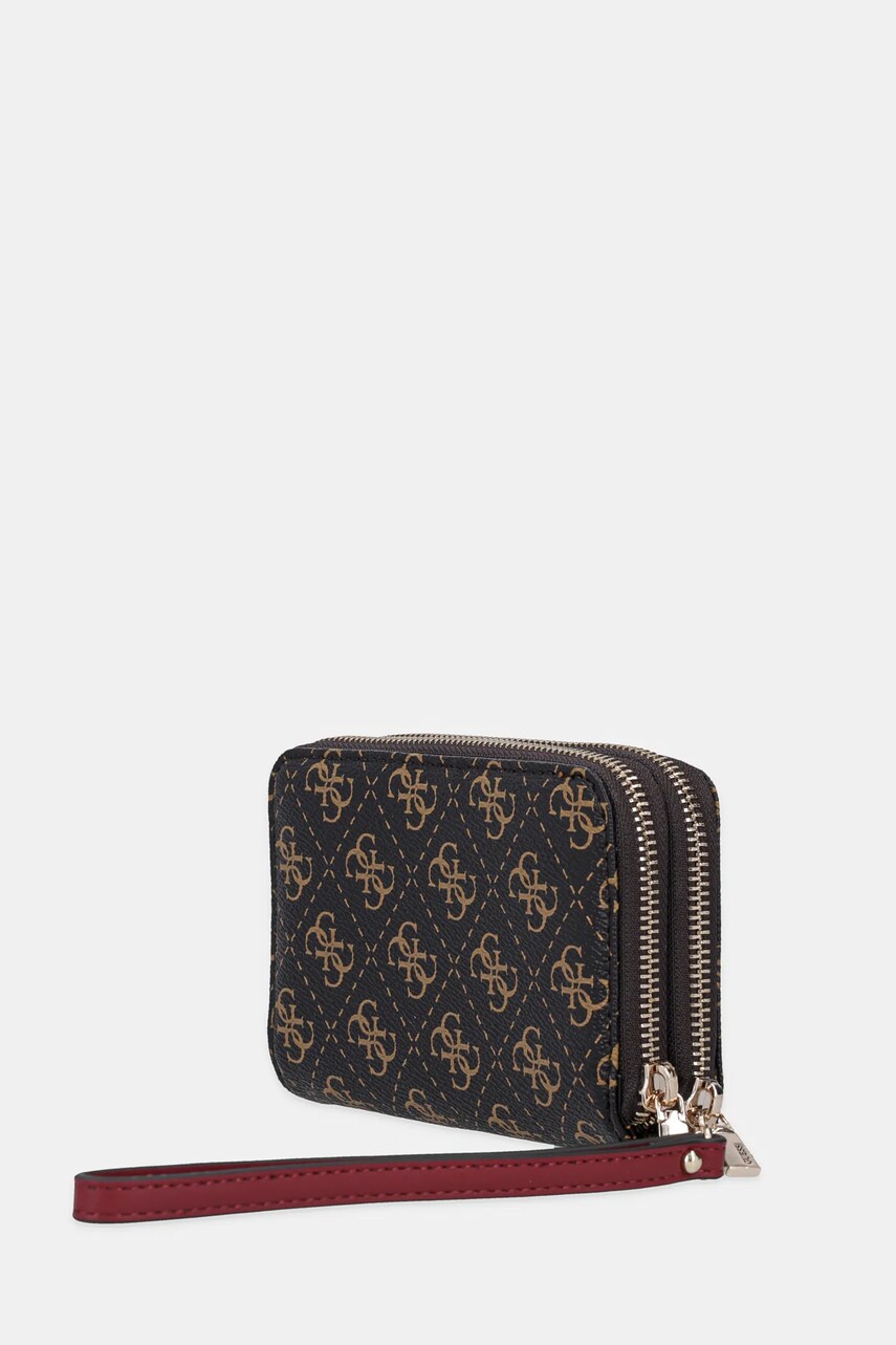 Гаманець Guess LAUREL жіночий колір коричневий SWQE85 00164