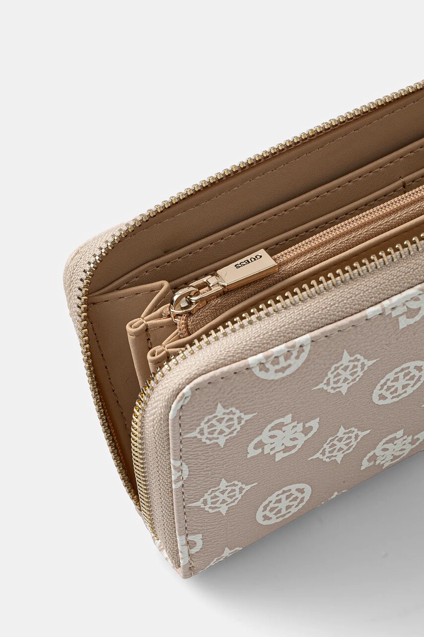 Гаманець Guess LAUREL жіночий колір бежевий SWPG85 00146