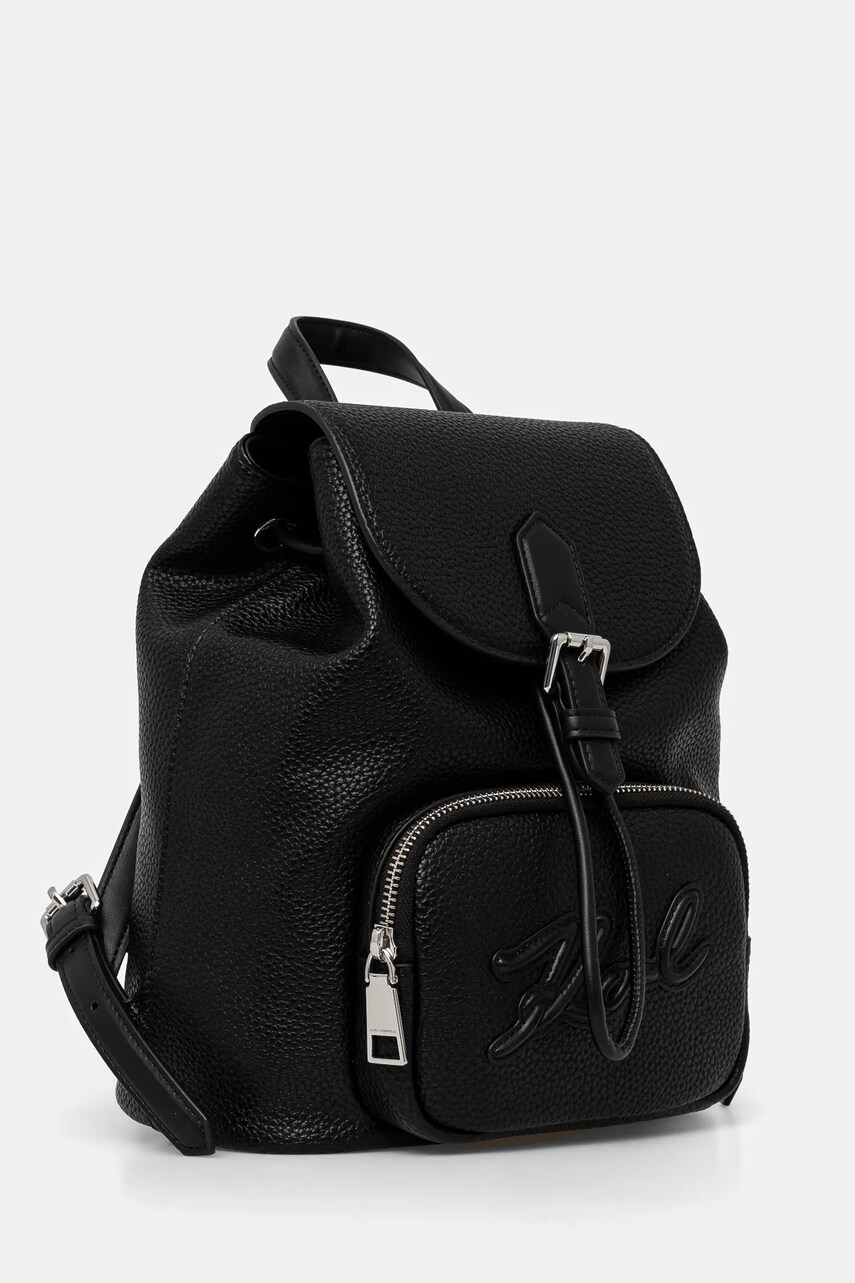 Рюкзак Karl Lagerfeld жіночий колір чорний малий однотонний A1W30147