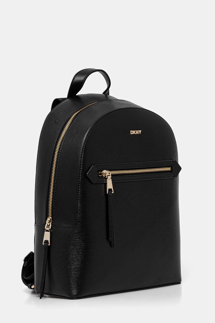 Шкіряний рюкзак Dkny жіночий колір чорний малий однотонний R51K3J33