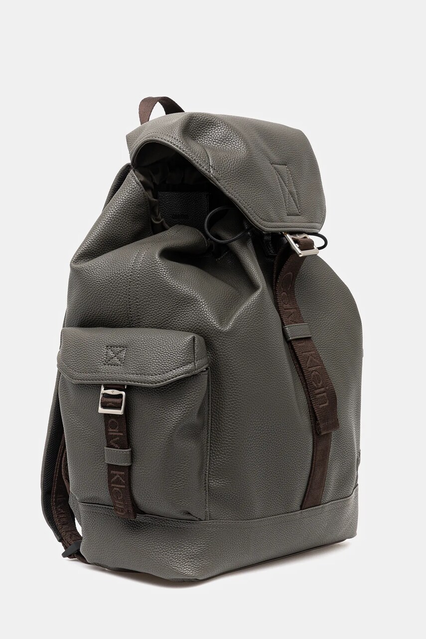 Рюкзак Calvin Klein Jeans чоловічий колір зелений великий однотонний LV04G3077G