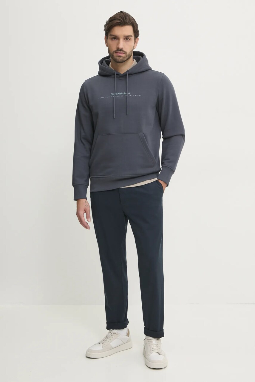 Бавовняне поло Calvin Klein колір бежевий однотонне K10K113833
