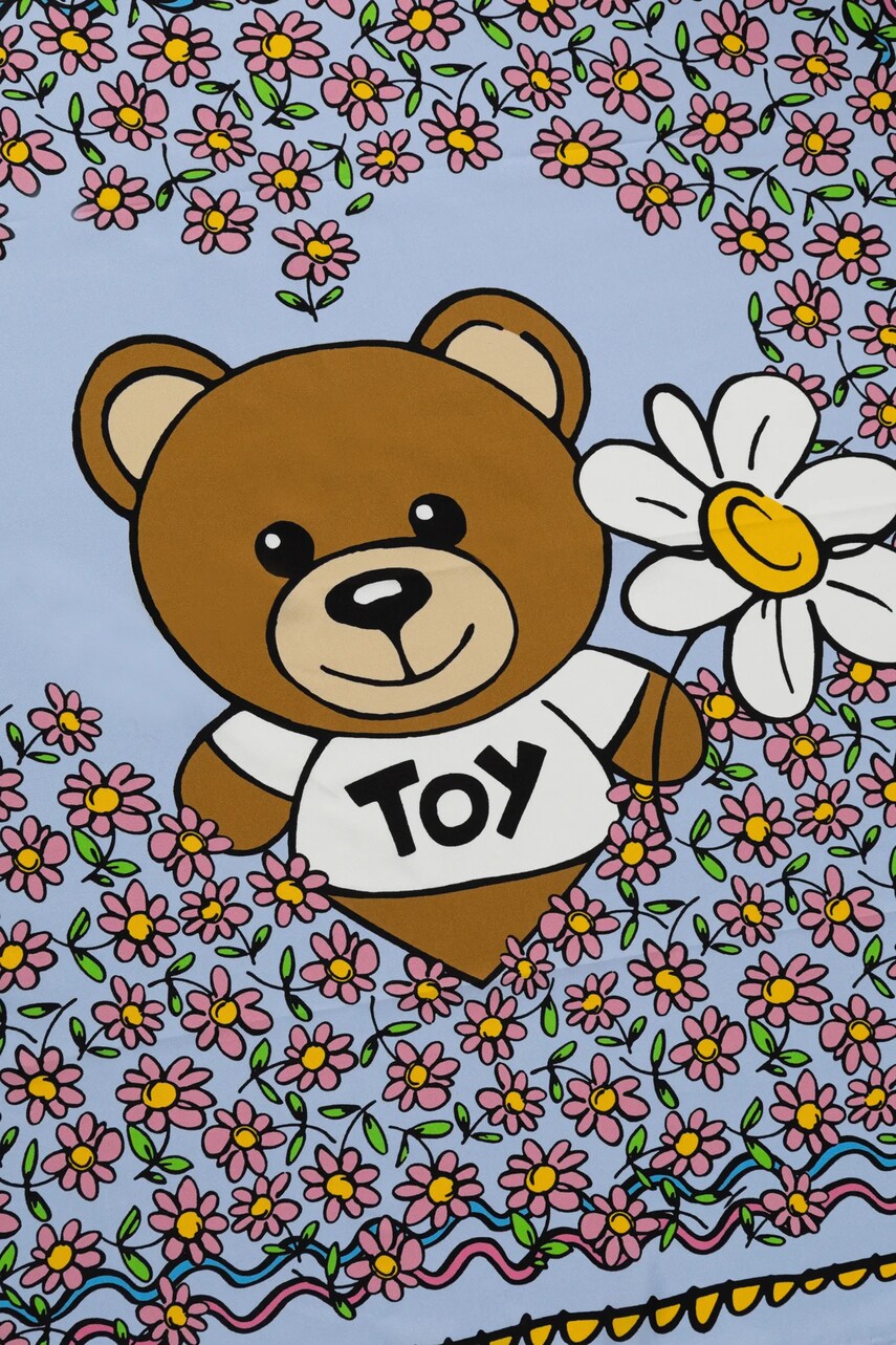 Шовкова хустка Moschino 90 x 90 cm візерунок M3229 3549
