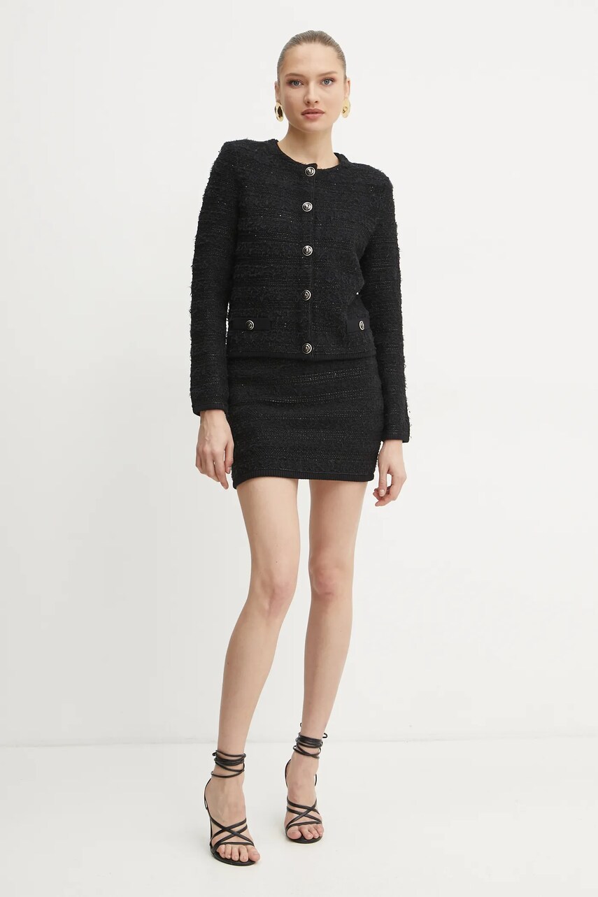 Спідниця Marciano Guess AMELIA колір чорний mini пряма 5RGD01 5852Z