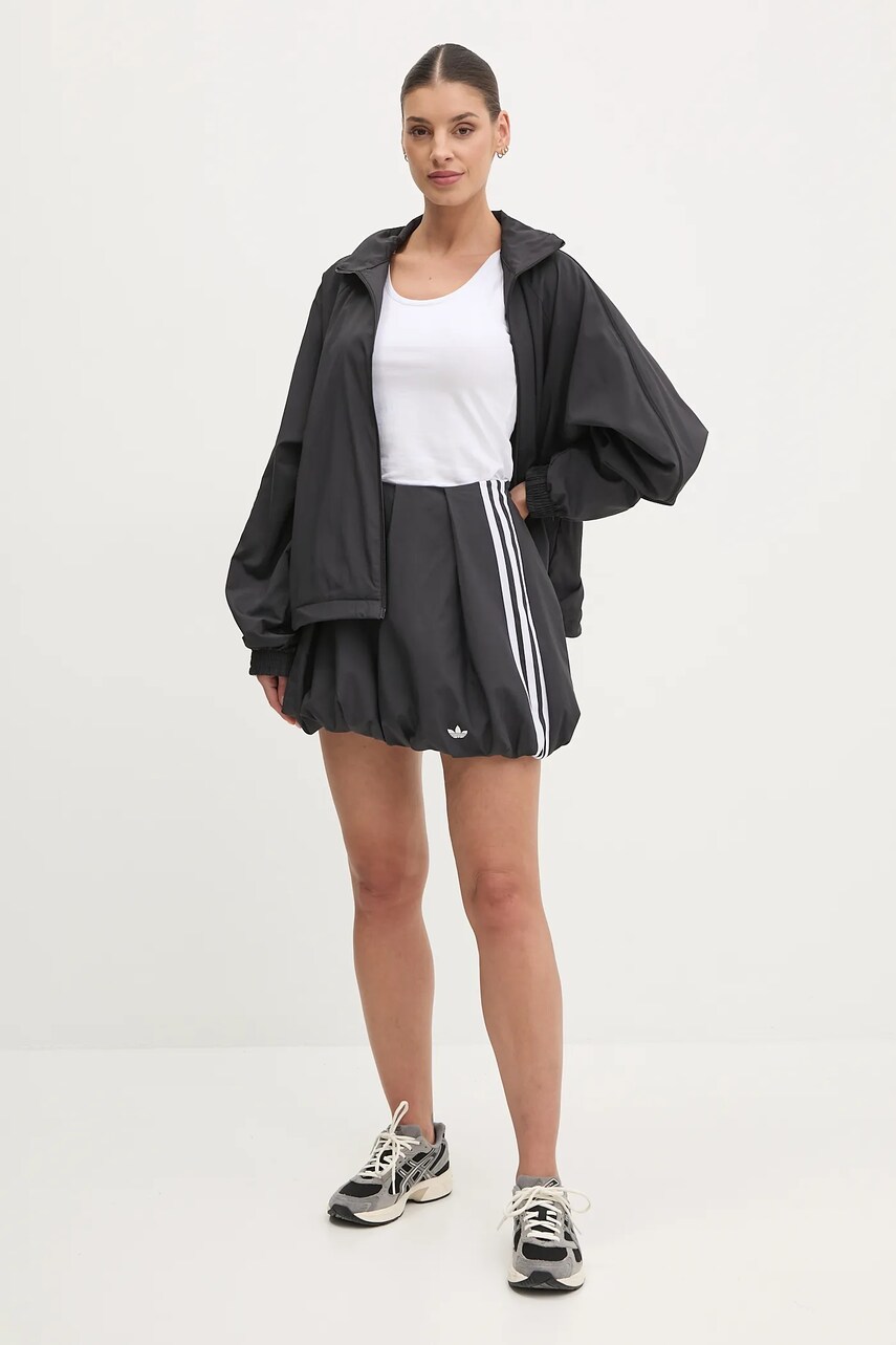 Спідниця adidas Originals WOVEN BAL SKIRT колір чорний mini розкльошена JX9208