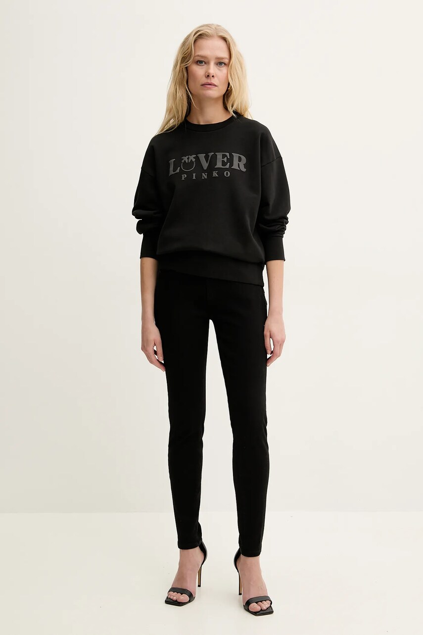 Джинси Guess жіночі колір чорний W5RA34 D5LM1