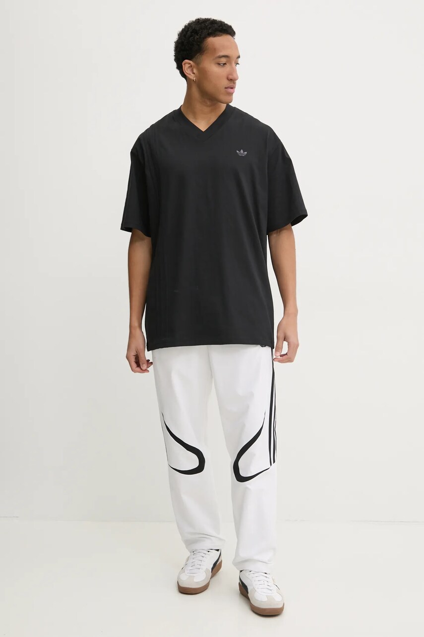 Штани adidas Originals TEAMGEIST TP чоловічі колір бежевий візерунок JP1119