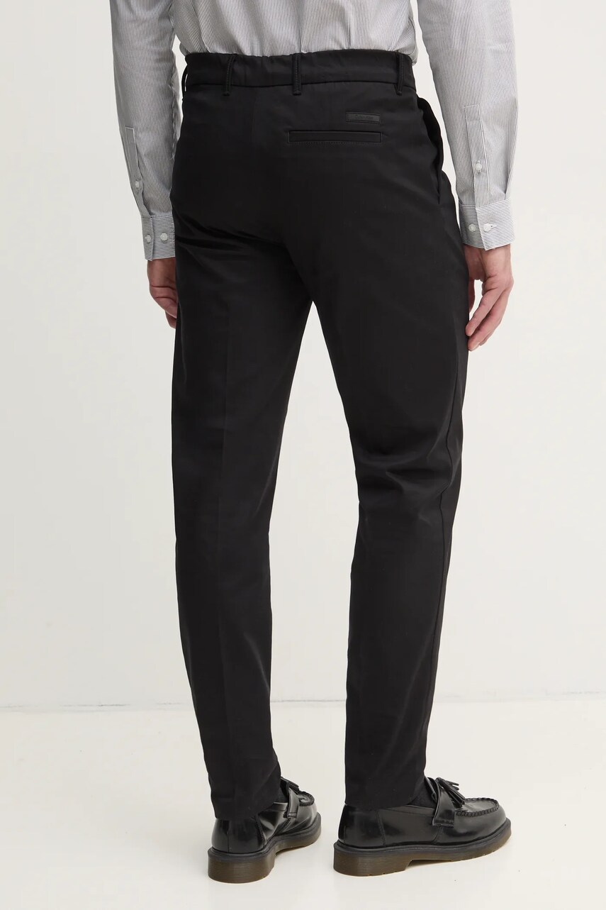 Штани Calvin Klein чоловічі колір чорний фасон chinos K10K114104