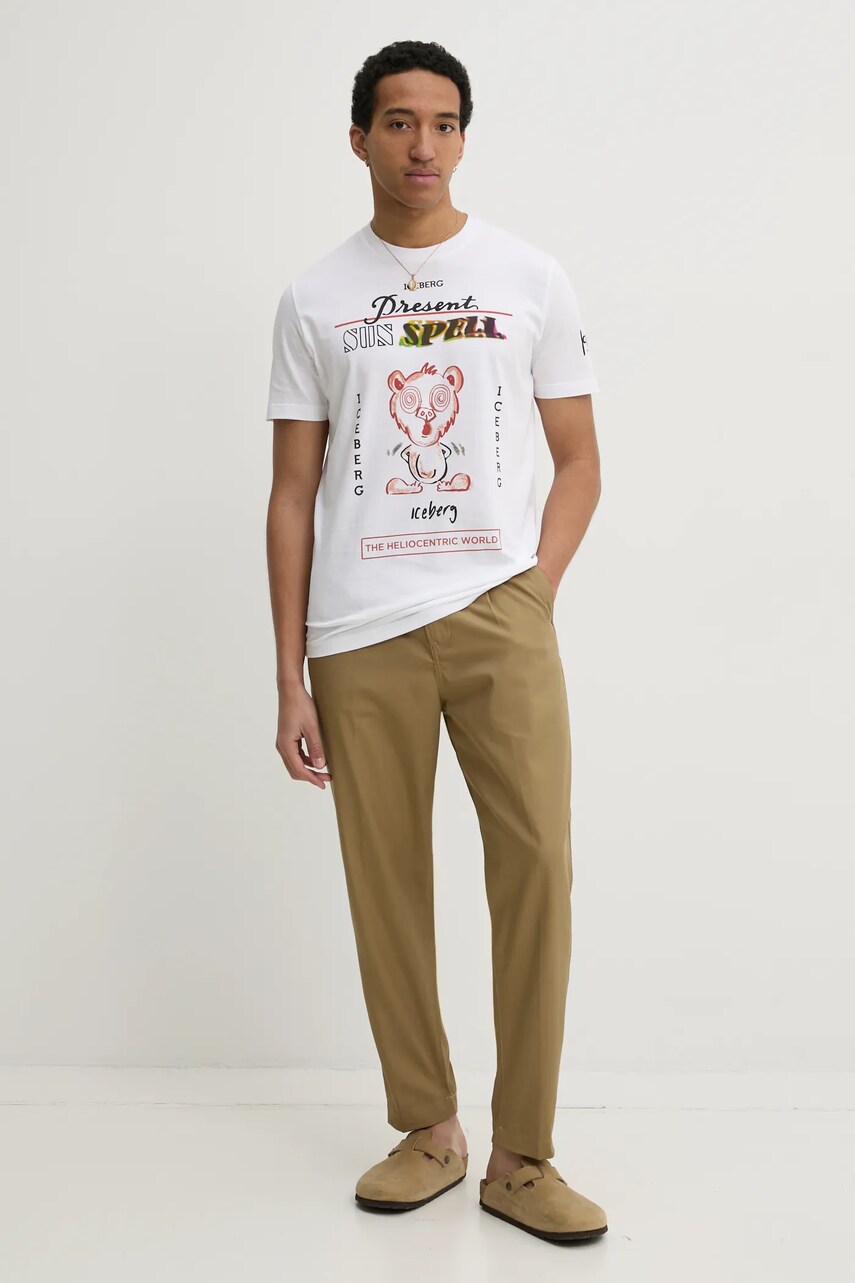 Штани G-Star Raw чоловічі колір зелений прямі D24543-D967