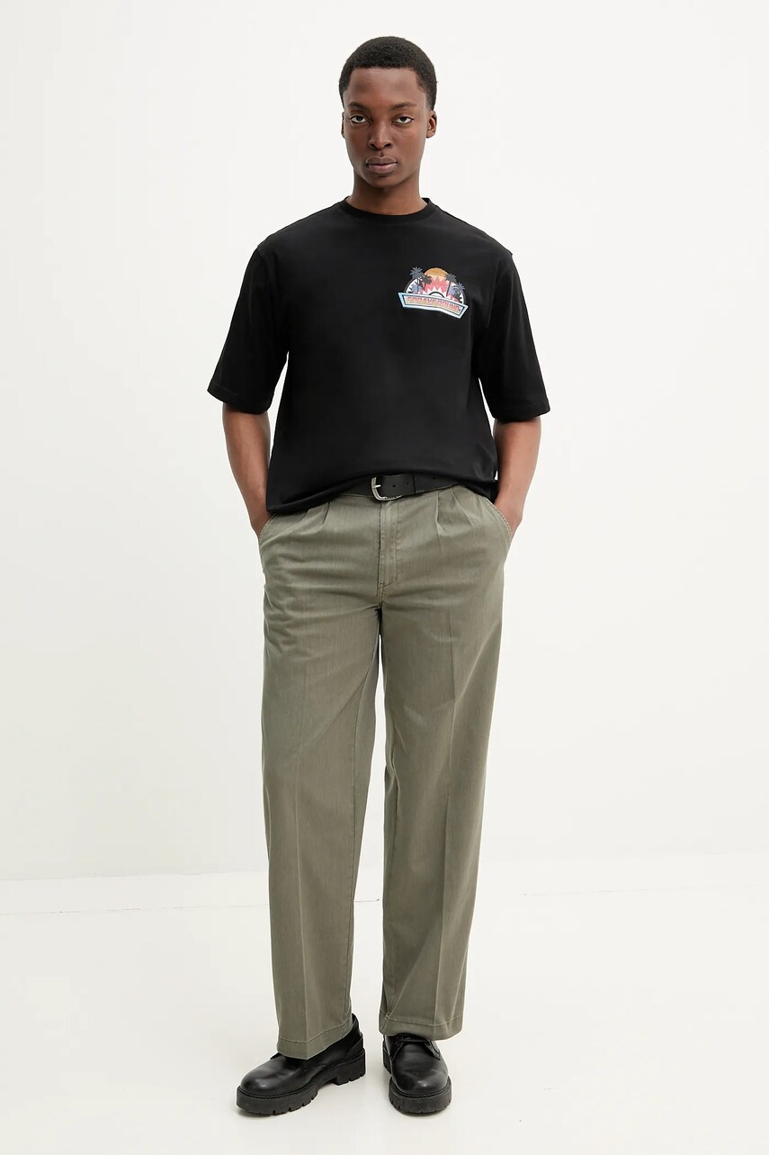 Штани Dickies чоловічі колір зелений прямі DK0A4Z7FMGR1