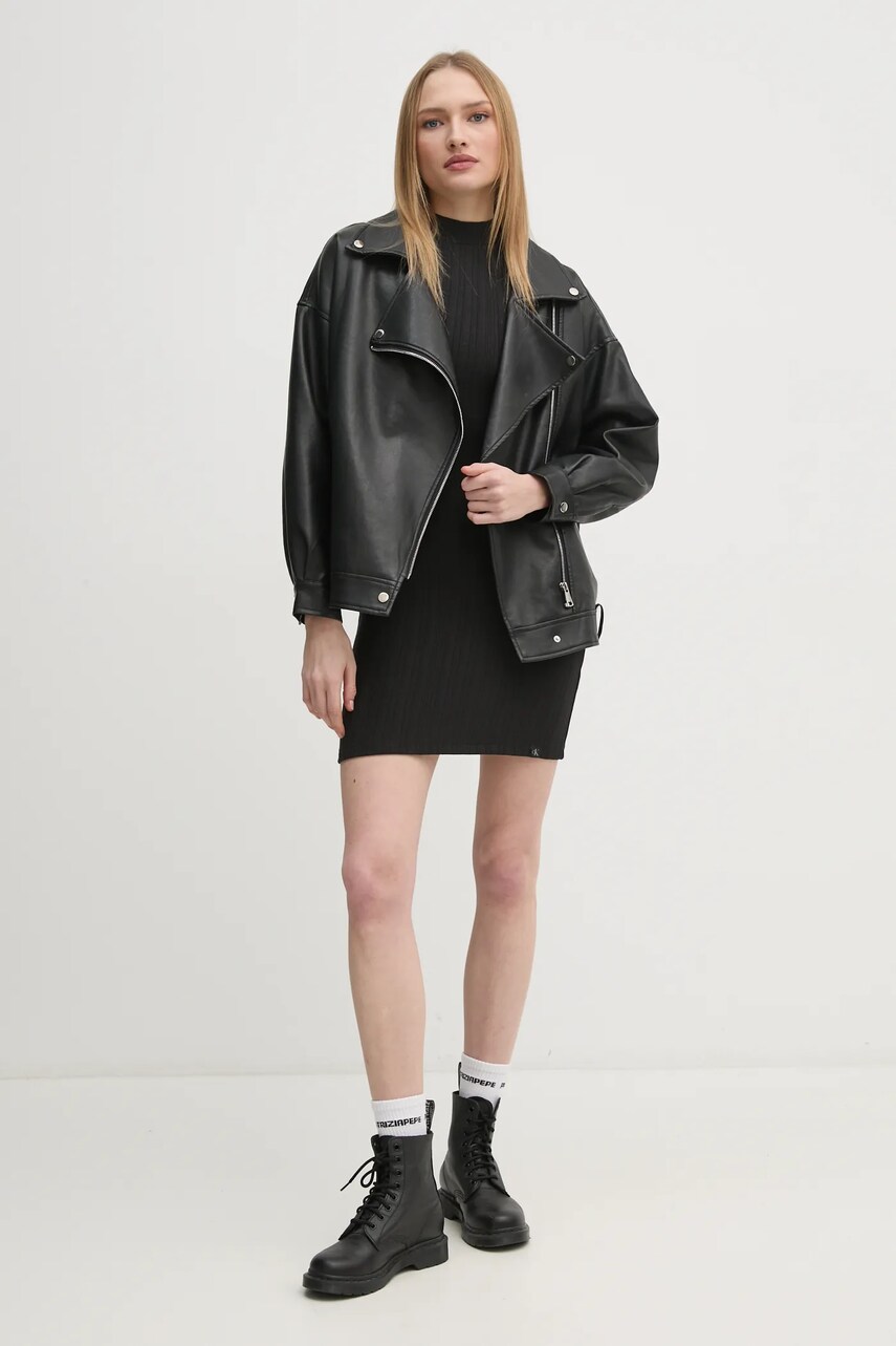 Сукня Calvin Klein Jeans колір чорний mini облягаюча J20J224832