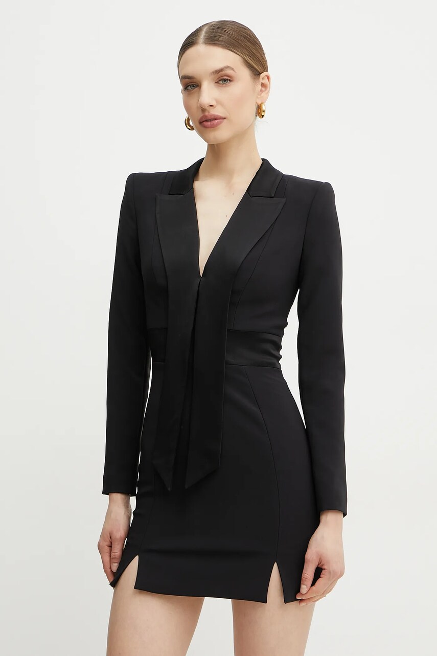 Сукня Elisabetta Franchi колір чорний mini пряма AB70951E2