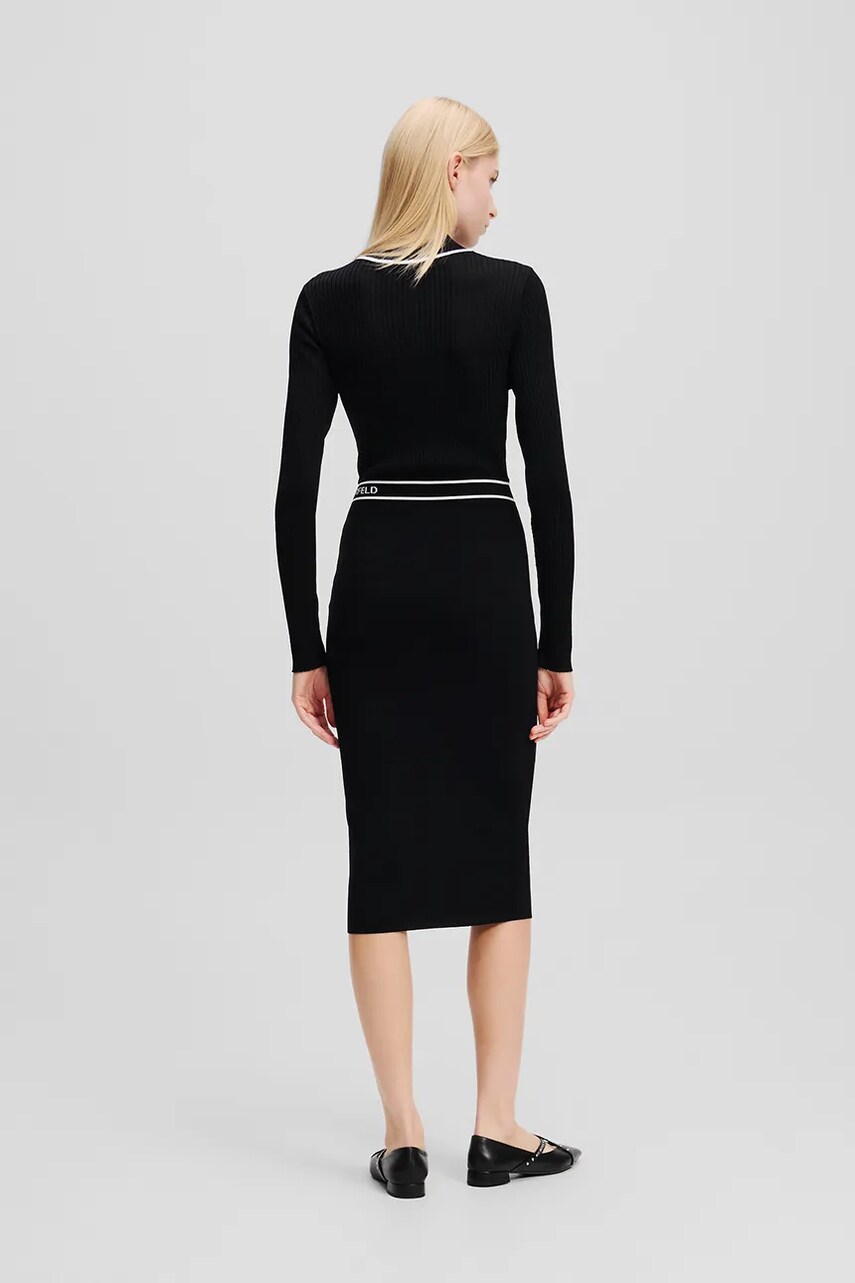Сукня Karl Lagerfeld колір чорний mini облягаюча A1W13027