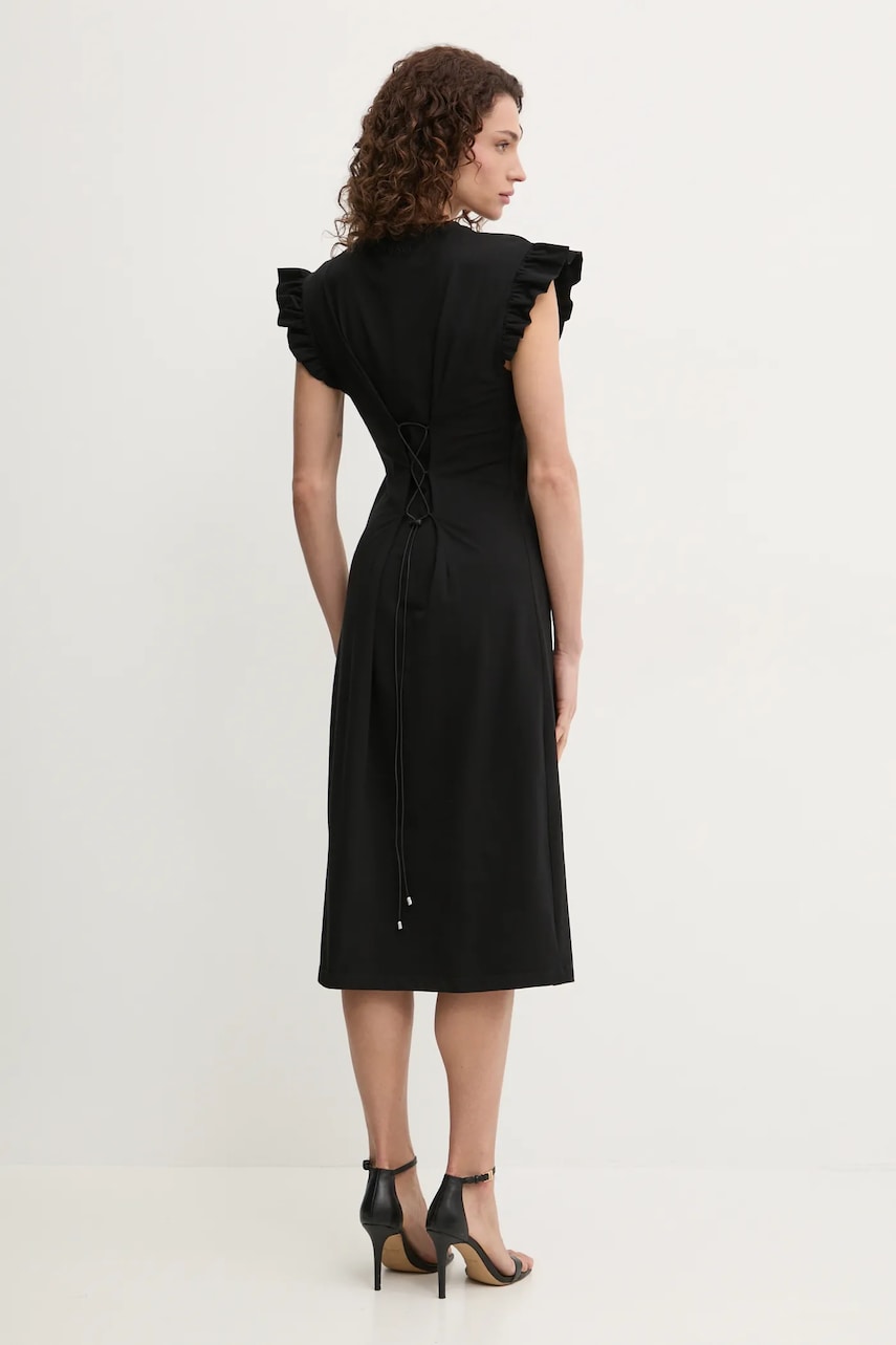 Сукня Twinset колір чорний mini розкльошена 251AP2134