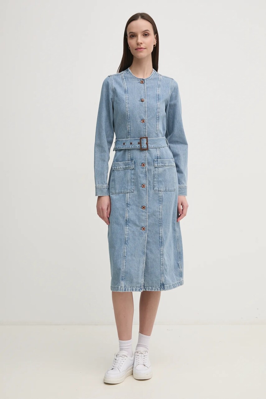 Джинсова сукня Pepe Jeans SCOTTIE midi пряма PL953657