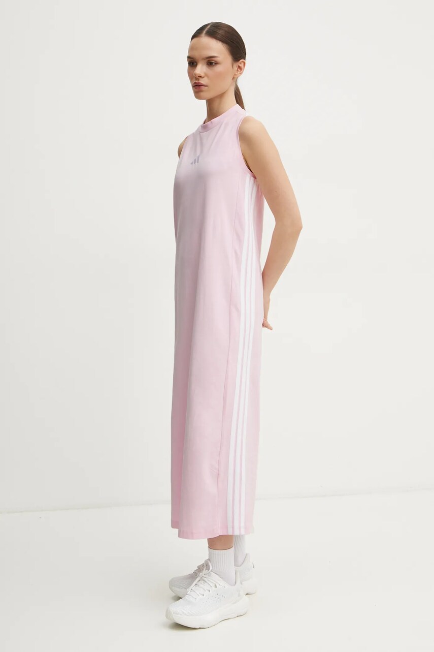 Сукня adidas Essentials колір рожевий maxi пряма JE1207