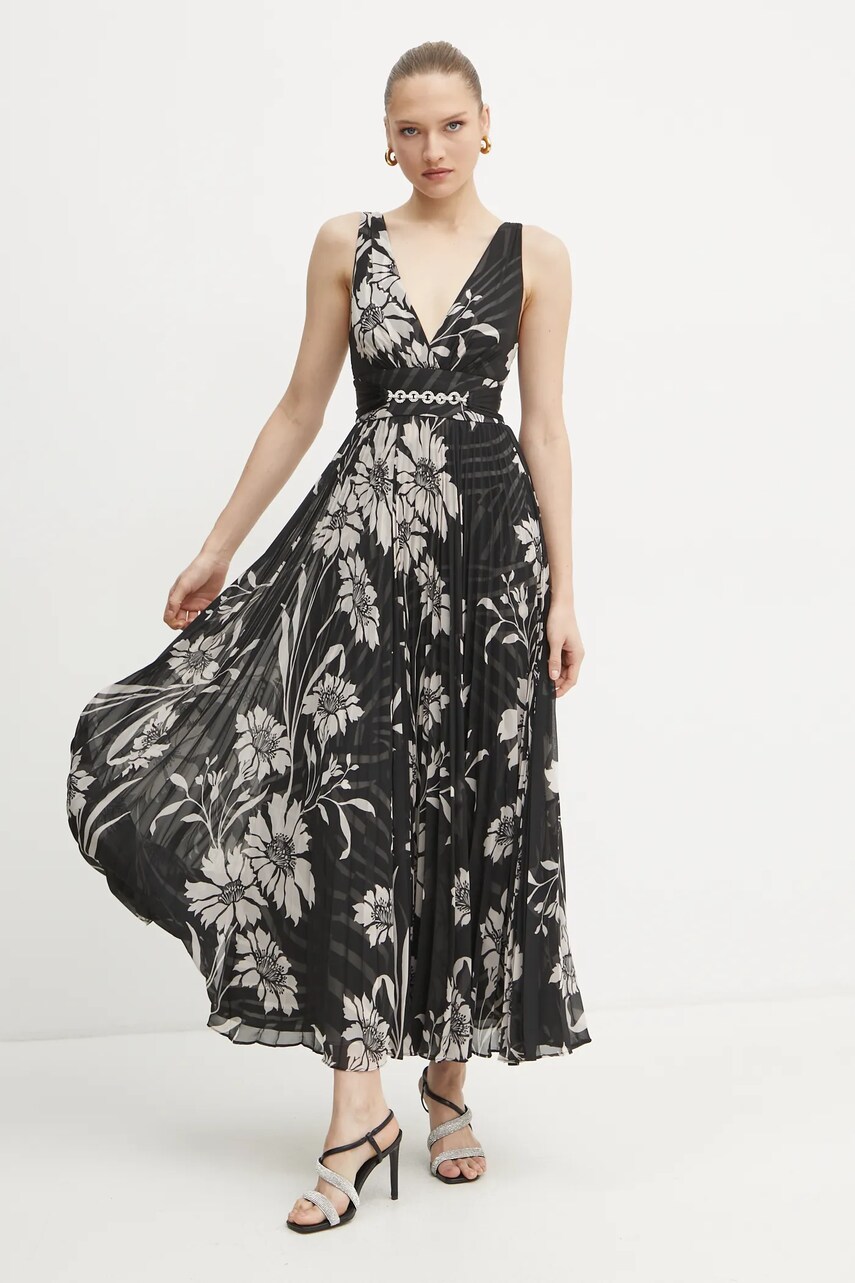 Сукня Marciano Guess NOUVEAU колір чорний maxi розкльошена 5RGT54 9603Z