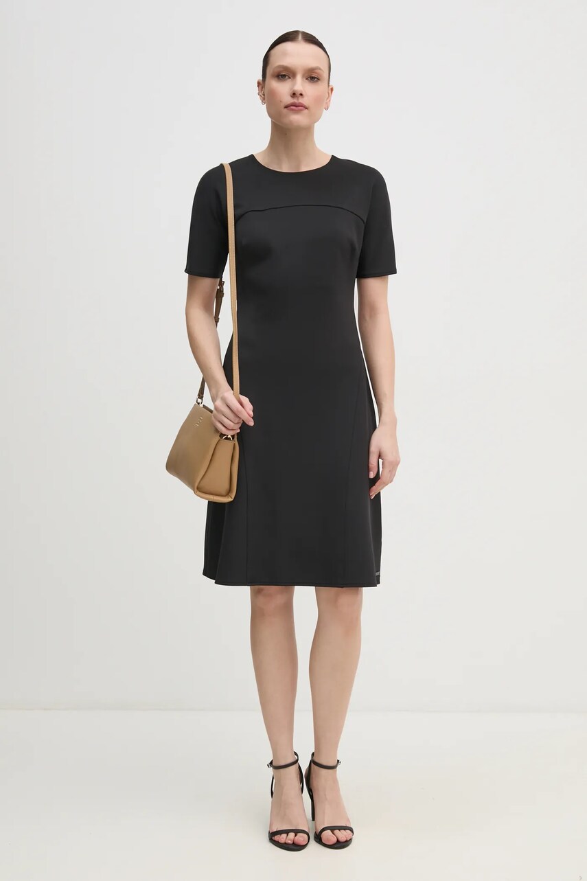 Сукня Calvin Klein колір чорний mini розкльошена K20K208151