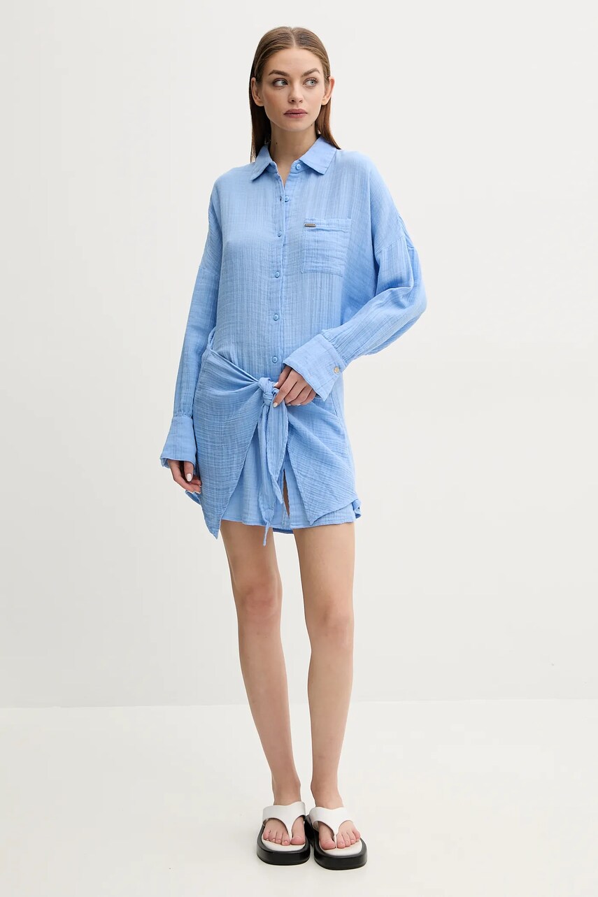 Бавовняна сукня Melissa Odabash mini oversize Sara