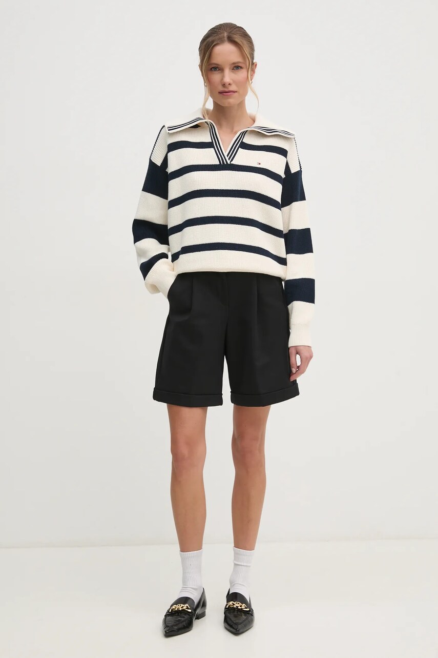 Светр Tommy Hilfiger жіночий колір бежевий  WW0WW44451